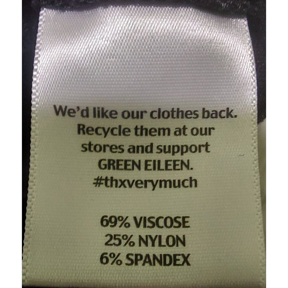 Eileen Fisher Women's Black Stretch Pants Size Large - Picture 8 of 8